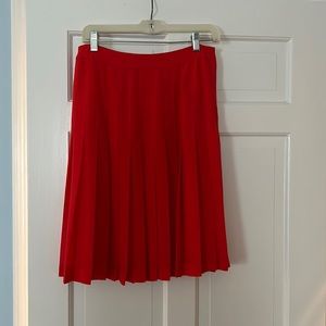 BCBG chiffon red skirt